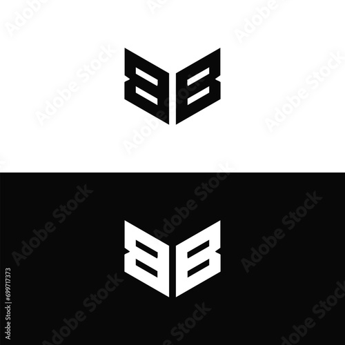 BB logo. B B  design. White BB letter. BB, B B  letter logo design. Initial letter BB linked circle uppercase monogram logo. B B  letter logo vector design.	
