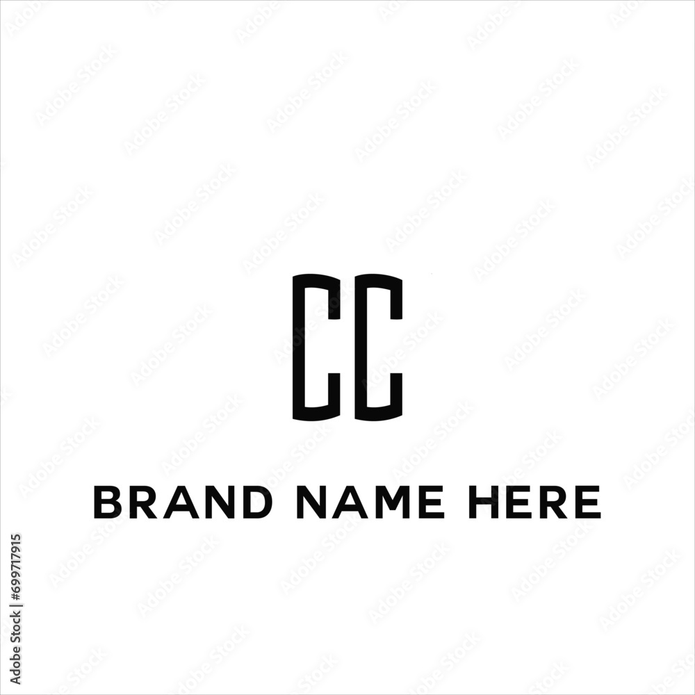 CC logo. C C design. White CC letter. CC, C C letter logo design. Initial letter CC linked circle uppercase monogram logo. C C letter logo vector design.	
