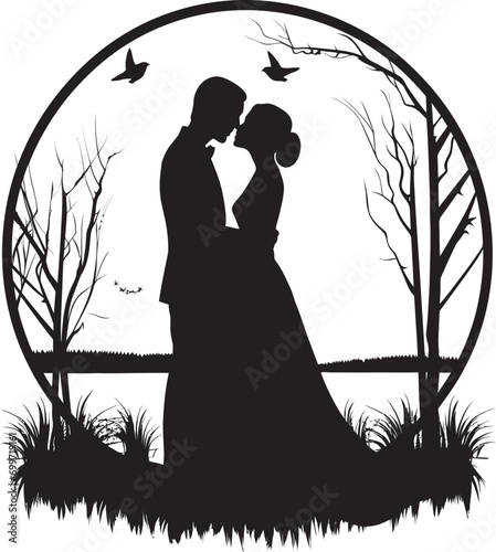 Blooming Loves Harmony Floral Icon Floral Reverie Black Vector Design