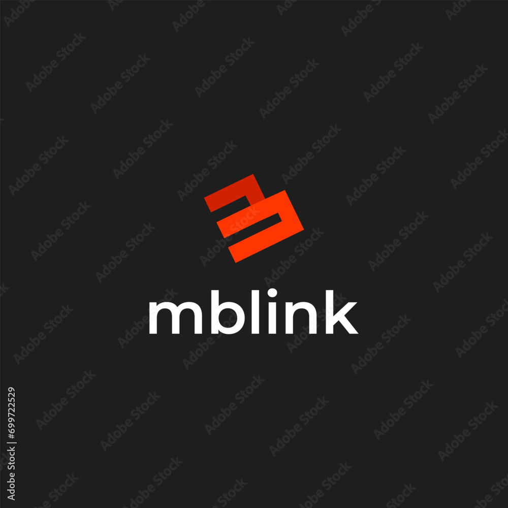 Obraz premium Monogram MB, BM creative logo icon