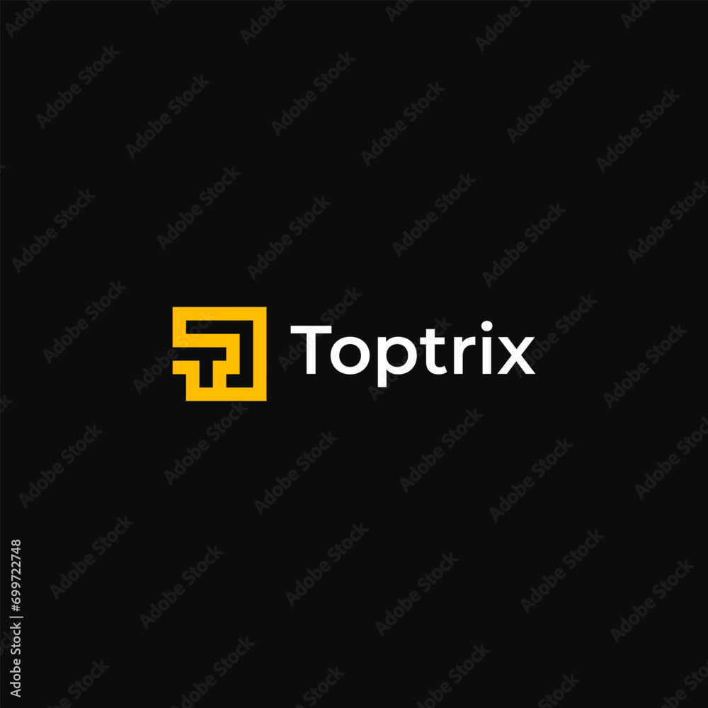 Fototapeta premium Premium Abstract T logo mark for business