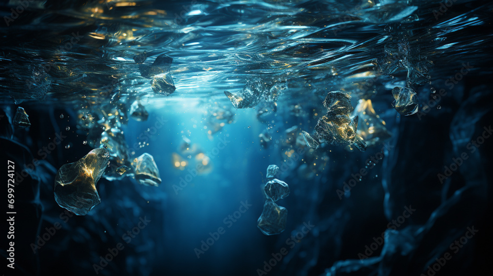 underwater scene with reef underwater scene with reef