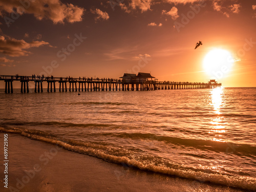 Sunset at Fort Myers Beach © Fabrice