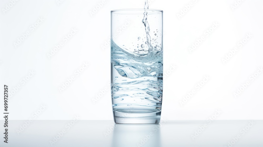 water in a glass With light effects from the side . water in a glass With light effects from the side .