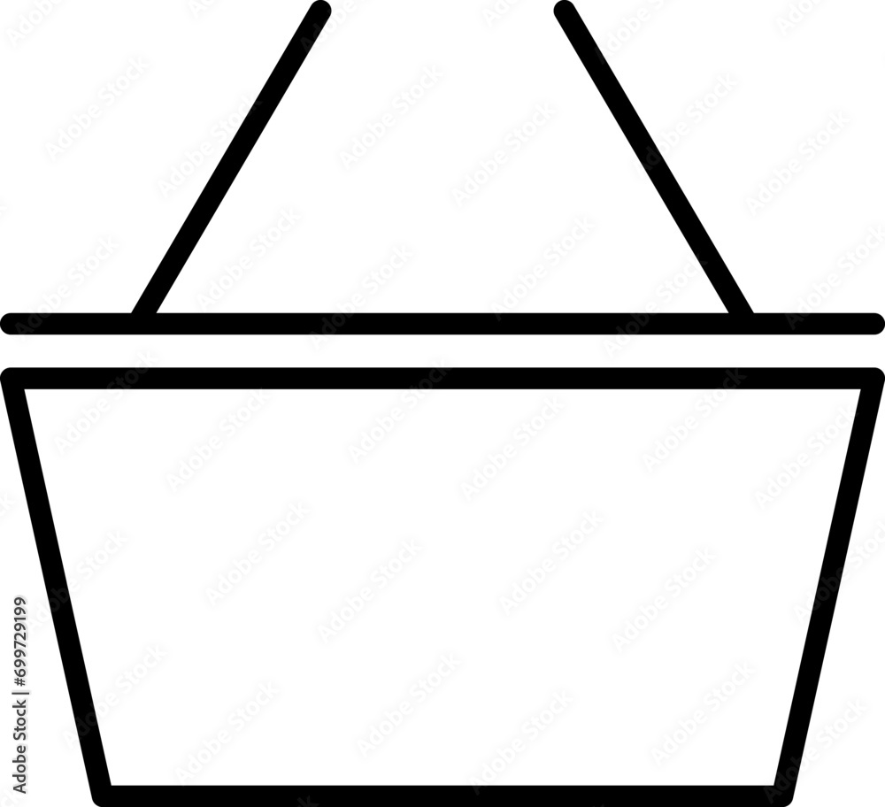 Shopping Basket Vector Line Symbol. Suitable for books, stores, shops. Editable stroke in minimalistic outline style. Symbol for design Shopping Basket Vector Line Symbol. Suitable for books, stores, shops. Editable stroke in minimalistic outline style. Symbol for design