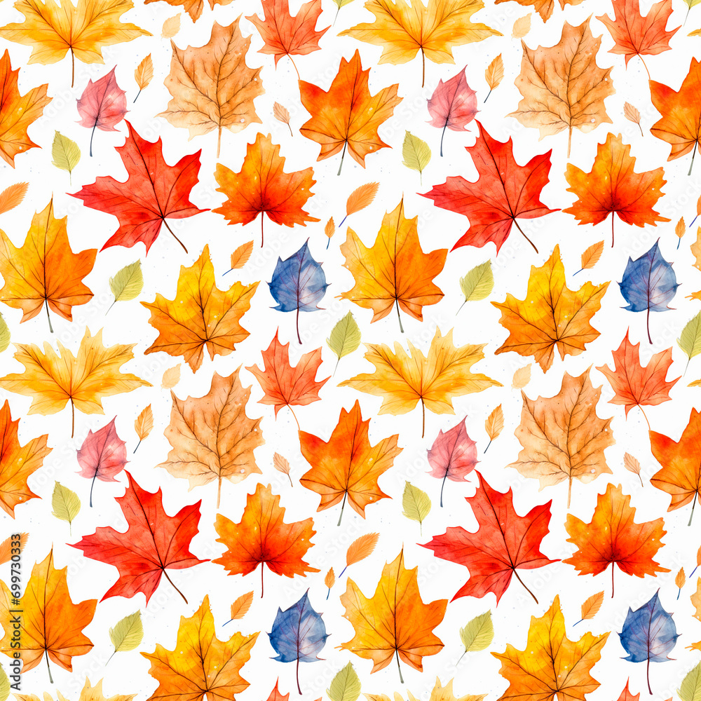 seamless pattern with leaves