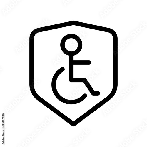 disability insurance line icon