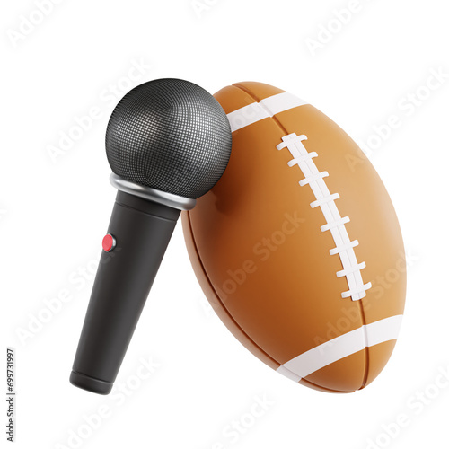 Fotografie 3D Illustration of Spectacular Halftime Show Performance at Football Game