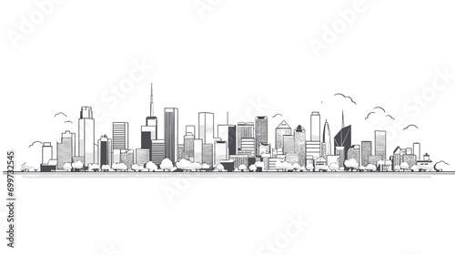 Cityscape Diversity simple and clear vector