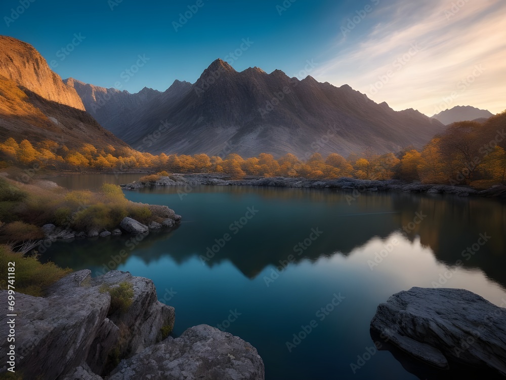 Fototapeta premium lake in the mountains