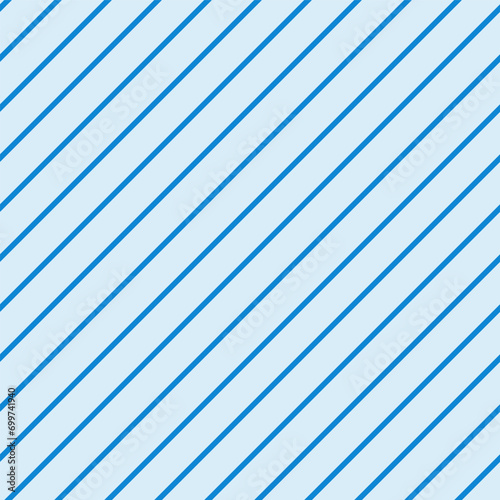 Light Blue Simple Diagonal Lines, Striped Vector Seamless Pattern. Festive Xmas Wrapping Paper or Scrapbook