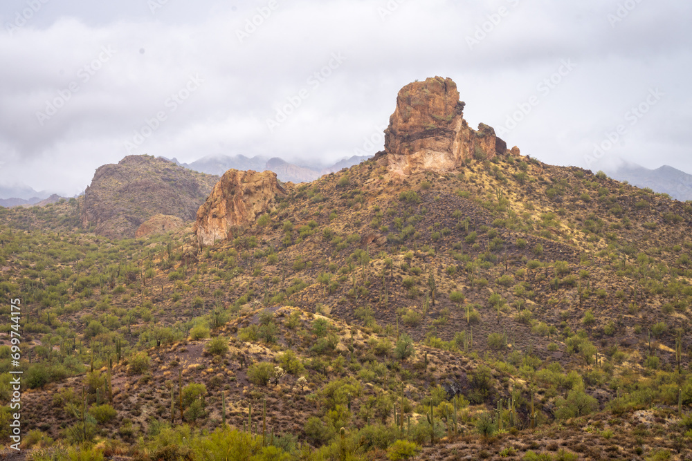 Rainy Weather in the Central Arizona Desert, America, USA.