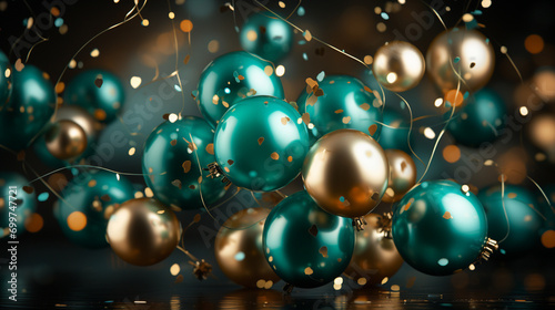 christmas balls on the background