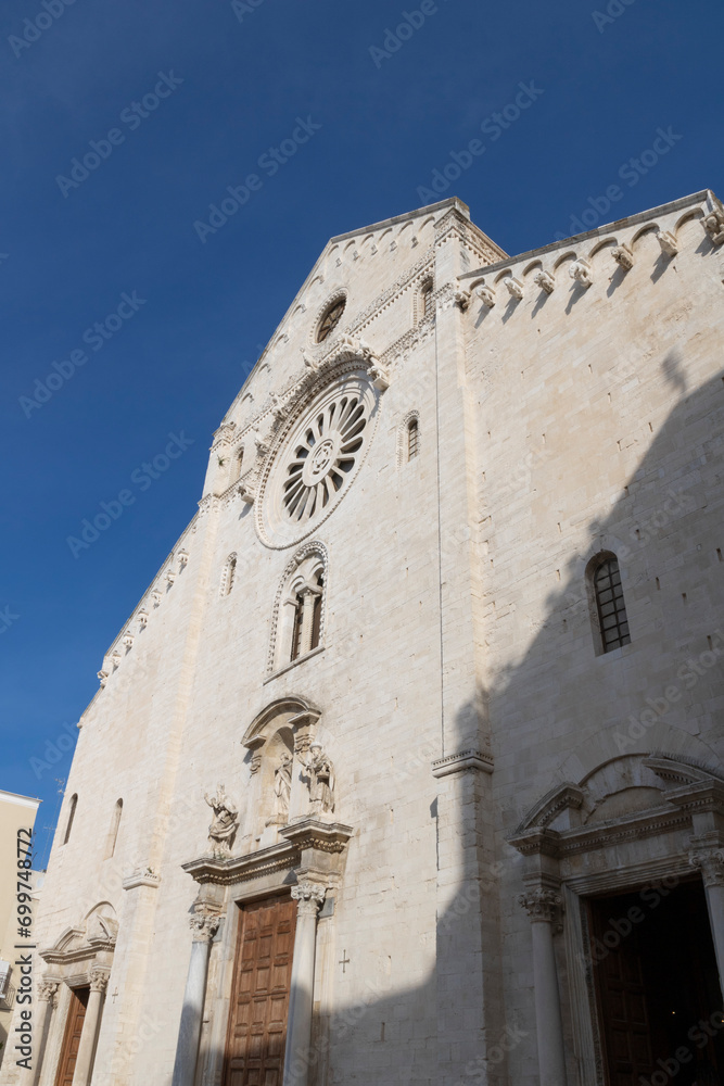 Basilica of Saint Nicolas Also Known As Basilica San Nicola de Bari At Bari Apulia Puglia Italy.