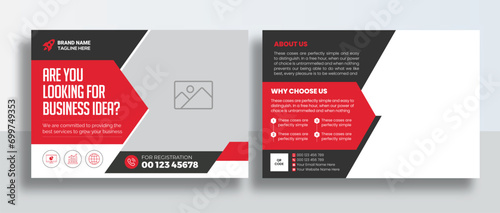 Corporate Postcard or Eddm postcard design template, Corporate Business Postcard Template Design, Simple and Clean Modern Minimal Postcard Template, Business Postcard Layout	