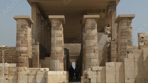 The pyramid of Djoser sometimes called the Step Pyramid of Djoser