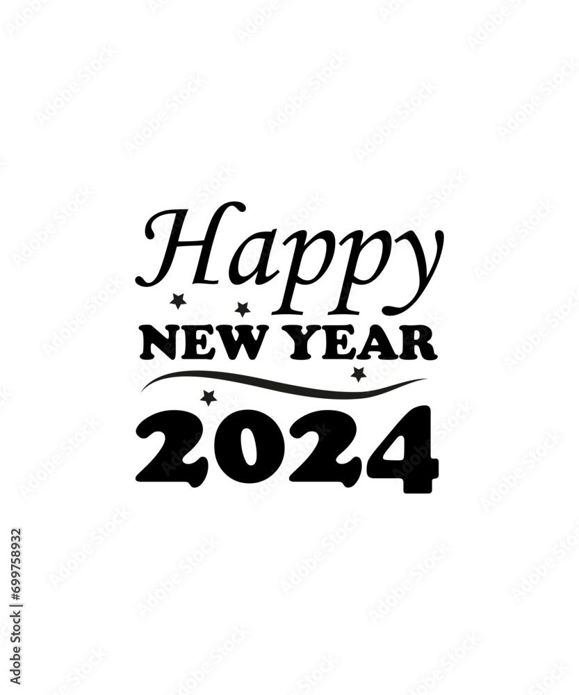 Happy New Year svg, New Years svg, New Years 2024 svg, 2024 svg, New