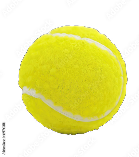 tennis ball on a white background