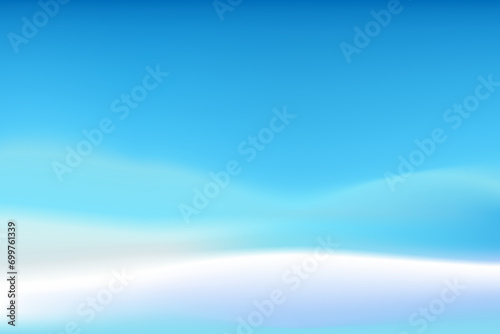 Abstract winter landscape gradient background blue, white, cian, violette colors. Vector horizontal background for winter party poster, flyer, web baner, social media design.