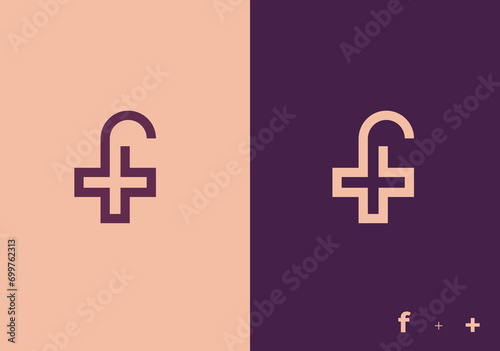 f + medical vector, f medical logo template, logo. leaf , f logo mark, f template elements,  medical eps,