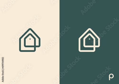 P +  real estate template vector,  real estate logo template, logo. P real estate Letter,   logo mark, P template elements, P + real estate eps