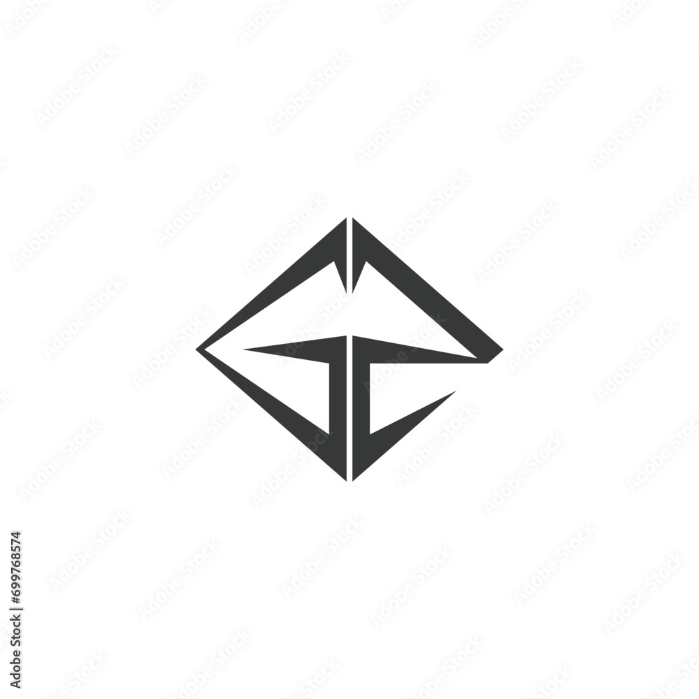 Alphabet Initials logo ZG, GZ, Z and G Alphabet Initials logo ZG, GZ, Z and G