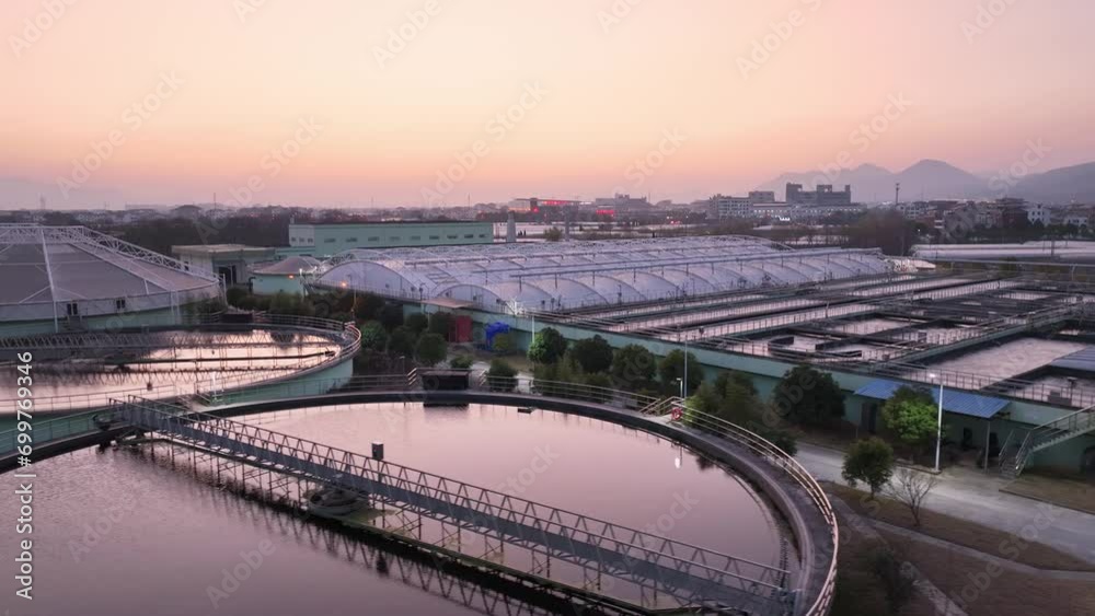 view of sewage-treatment plant view of sewage-treatment plant