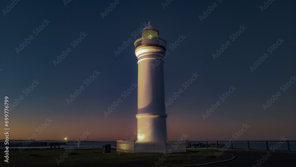 Kiama Lighthouse: Evening Shadows and Coastal Glow