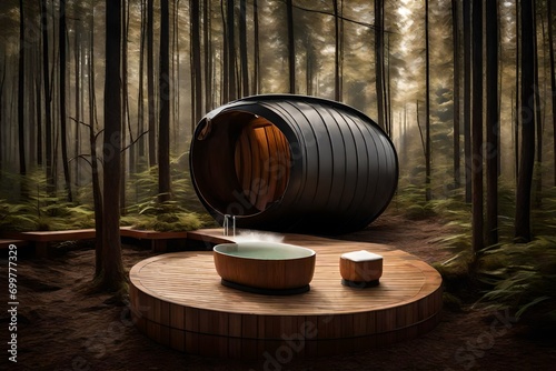 wine barrel with wine