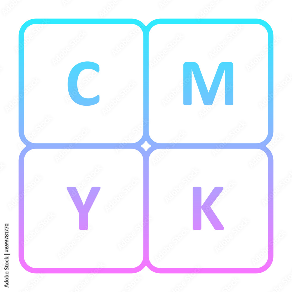 CMYK Color Icon CMYK Color Icon