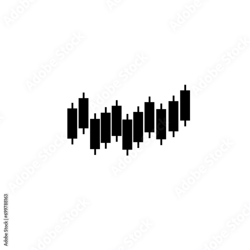 Candle Stick Trading Chart Silhouette © Satria studio