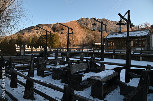 Beijing, China - December 19 2023: The Scenery of Beijing During Winter photo