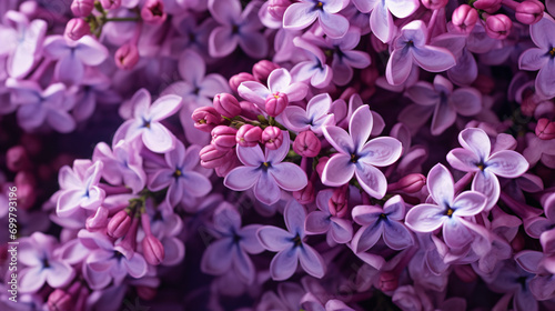 Beautiful purple background from lilac flowers © Here