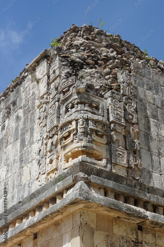 Chaac, Dios de la lluvia, UXMAL, Maya, Yucatán, México