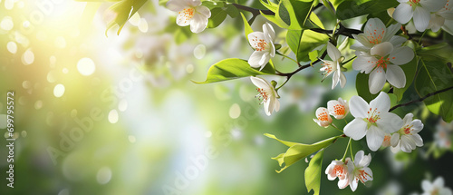 Spring blossom background. blank background for advertising or text. #699795572