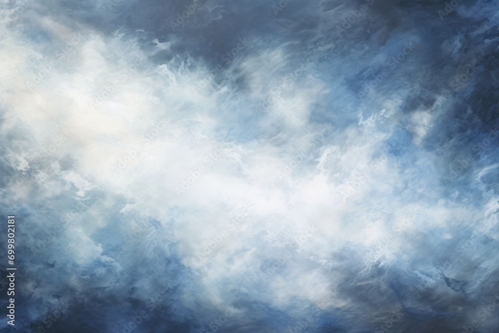 Smokey Canvas, Abstract Tones in Dark Blue and White Smokey Canvas, Abstract Tones in Dark Blue and White