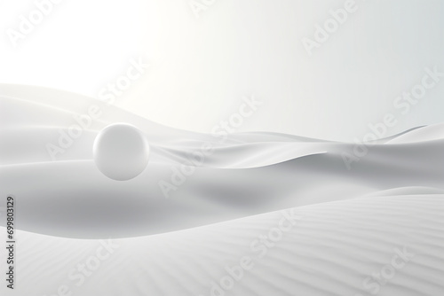 Building and architecture  graphic resources  surreal modern art concept. Abstract white geometric shape objects  landscape or building background. Pure white surreal landscape blank background