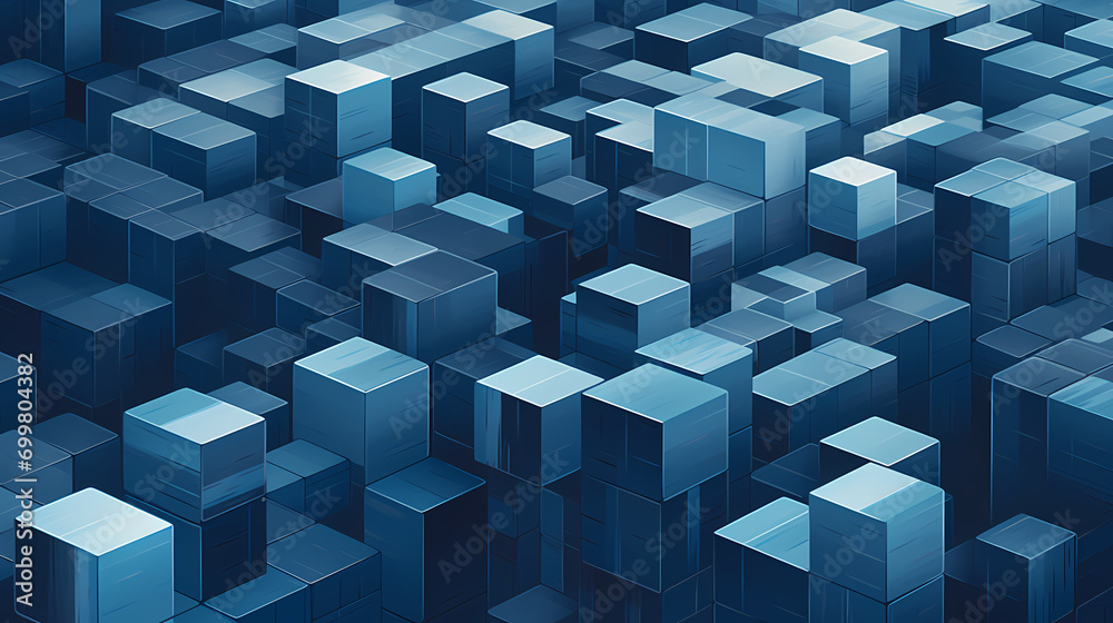 Depth in Isometry: The Cool Illusion of Blue Cubes Depth in Isometry: The Cool Illusion of Blue Cubes