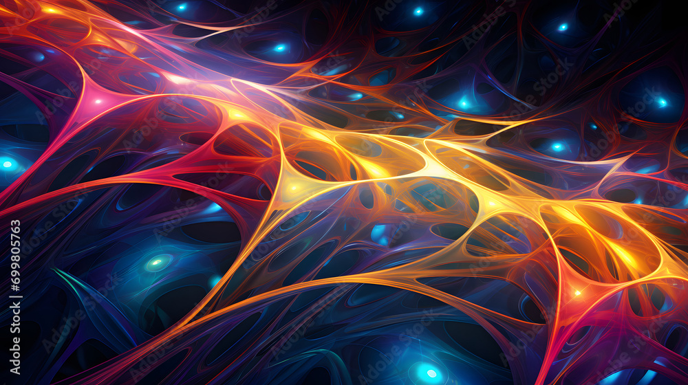 Colorful beautiful neuro mesh abstraction Colorful beautiful neuro mesh abstraction