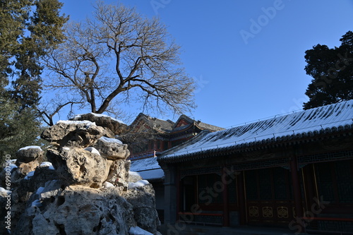 Beijing, China - December 19 2023: The Scenery of Beijing During Winter photo