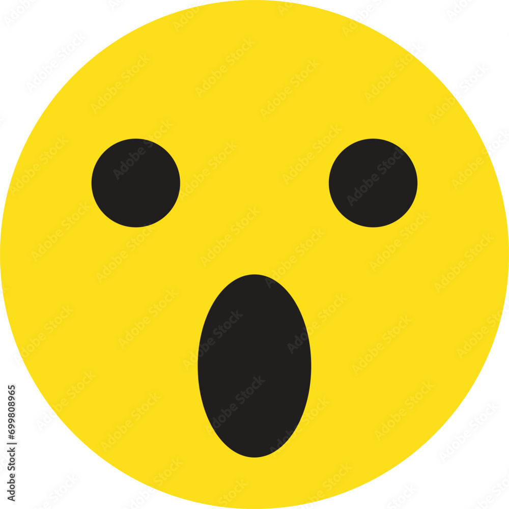Surprise emoji icon . Wow icon . Surprised emotion icon vector Surprise emoji icon . Wow icon . Surprised emotion icon vector