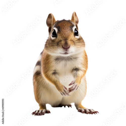 Chipmunk isolated on white or transparent background