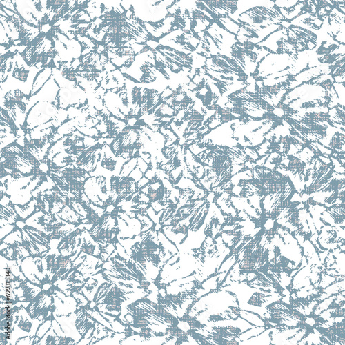 Abstract botanical Floral brush strokes seamless pattern design for fashion textiles, graphics, backgrounds and crafts linen texture  leaves silhouettes Chic rustic interior stylish pattern all over 