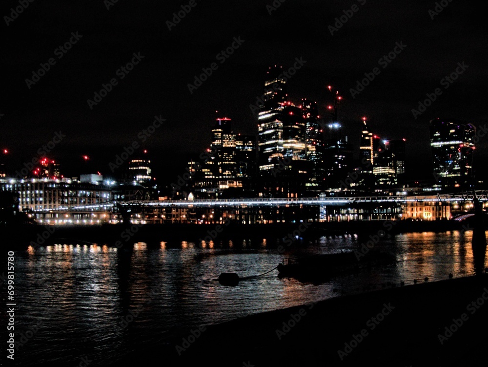 London, October 2023 - Visit the magnificent city of London, capital of the United Kingdom by night London, October 2023 - Visit the magnificent city of London, capital of the United Kingdom by night