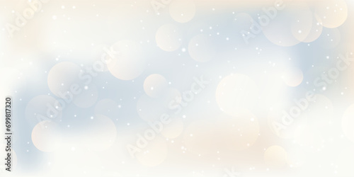 Abstract soft perl color gradient background with circles for winter mood poster, web banner design. copy space. Gently winter vibes
