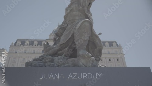 Juana Azurduy monument, Buenos Aires (4K, Slog3) photo