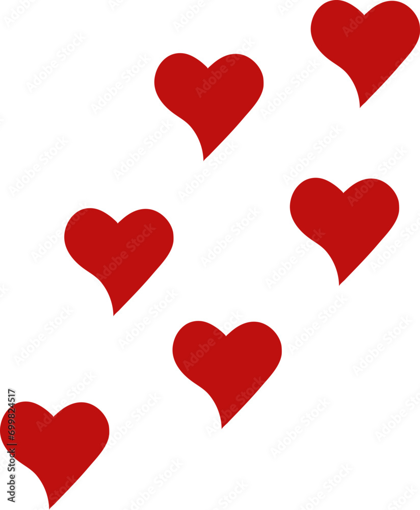 Hearts Flying Valentine's Day