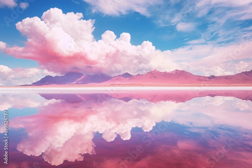 El lago de las nubes de colores