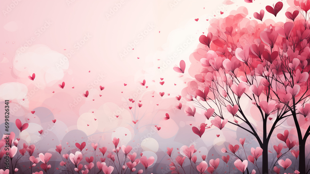 Valentine's Day. Love. Hearts - obrazy, fototapety, plakaty 