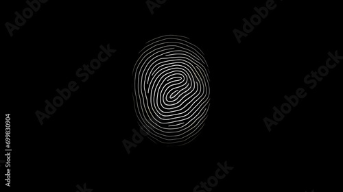 Fingerprints on black background